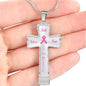 Breast Cancer Awareness Necklace-Faith-Believe-Hope
