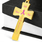 Breast Cancer Awareness Necklace-Faith-Believe-Hope