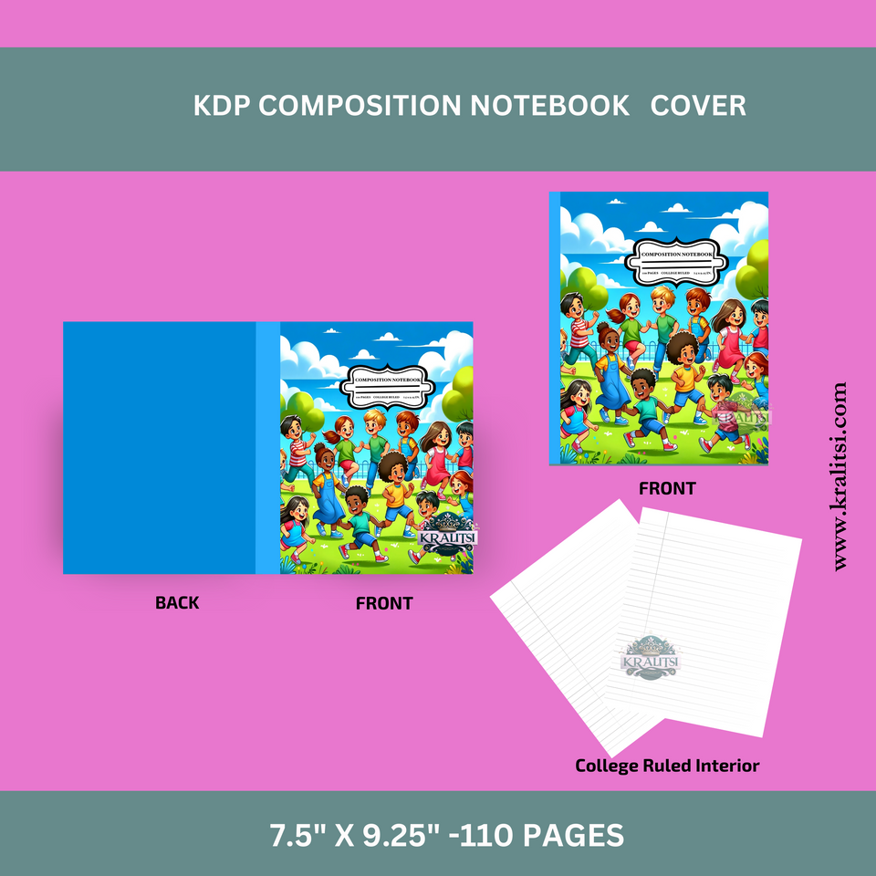 Play Ground Done For You Composition Notebook Package- CNBO1