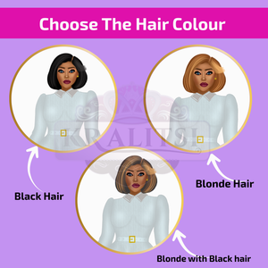 Kareese  Fashion Doll Sticker Sheet | Stylish Grey Dress Doll Stickers | Planner Stickers, Journaling Stickers, Cute Fashion Girl Art