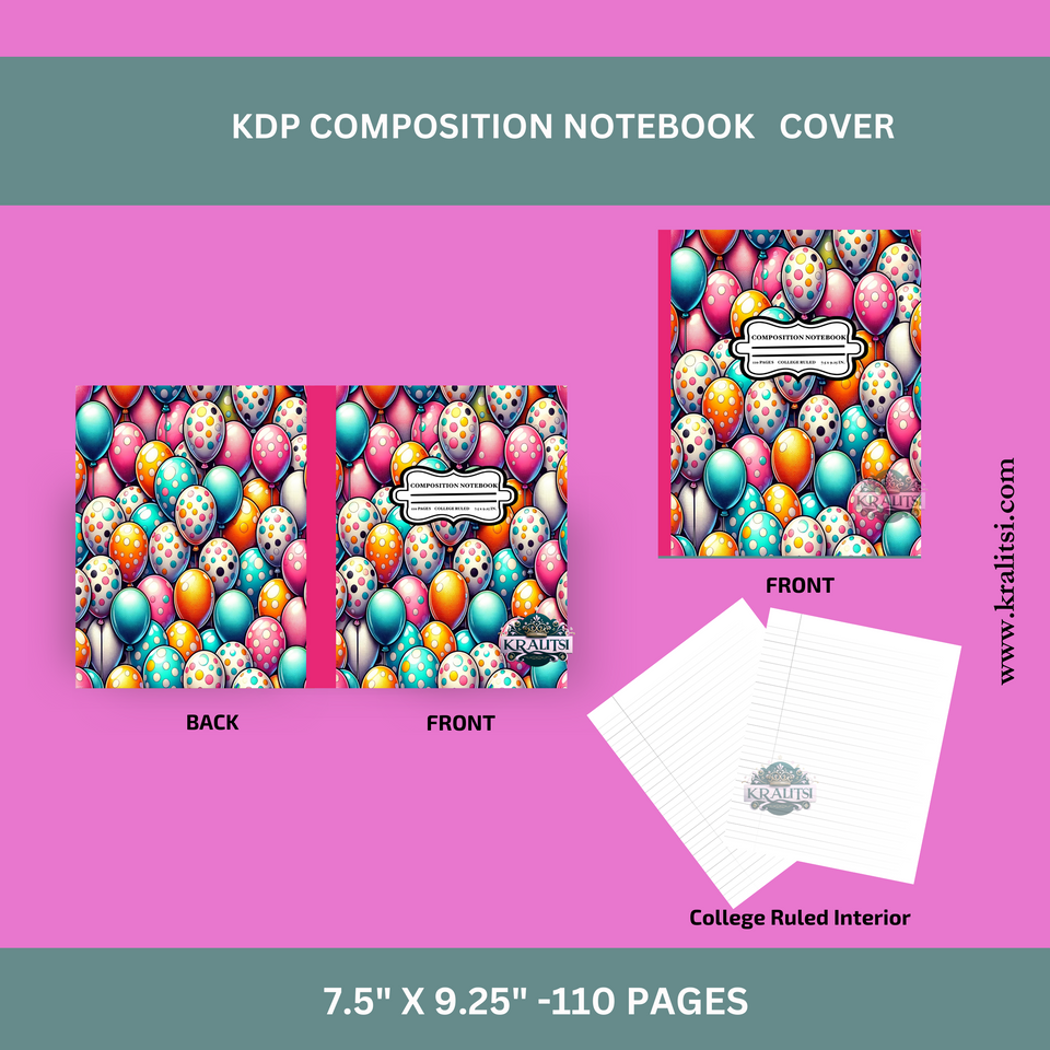 Polka Dot Balloon KDP Cover- CNB05