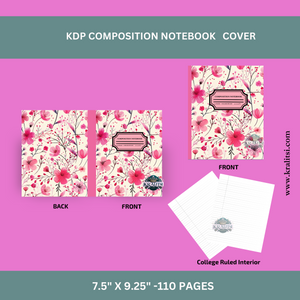 Pink and Cream Floral Composition Cover- CNB08