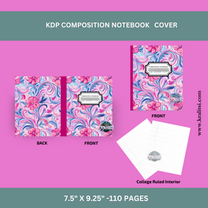 Dark Pink Floral Notebook Package CNB11