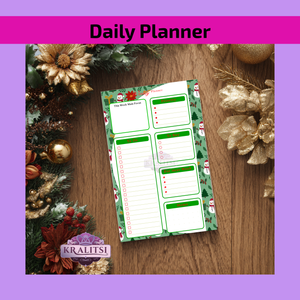 Christmas Weekly Planner Notepad | Festive To-Do List & Holiday Organizer | Holiday Stationery Gift