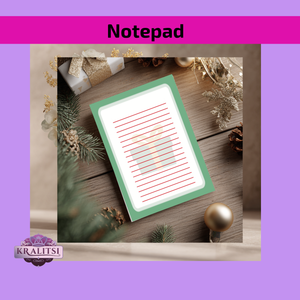 Christmas Notes Notepad | Festive Holiday Stationery | 40-Page Gift-Themed Writing Pad