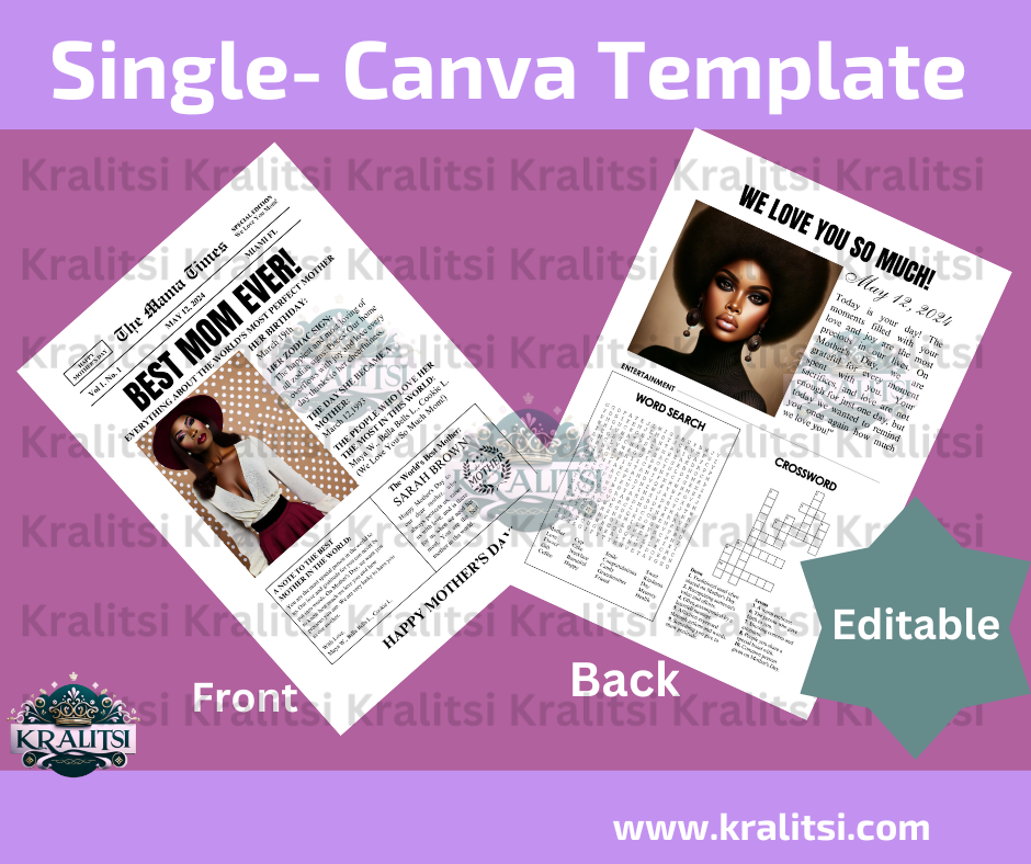 7 NEWSPAPER TEMPLATES - EDITABLE IN CANVA