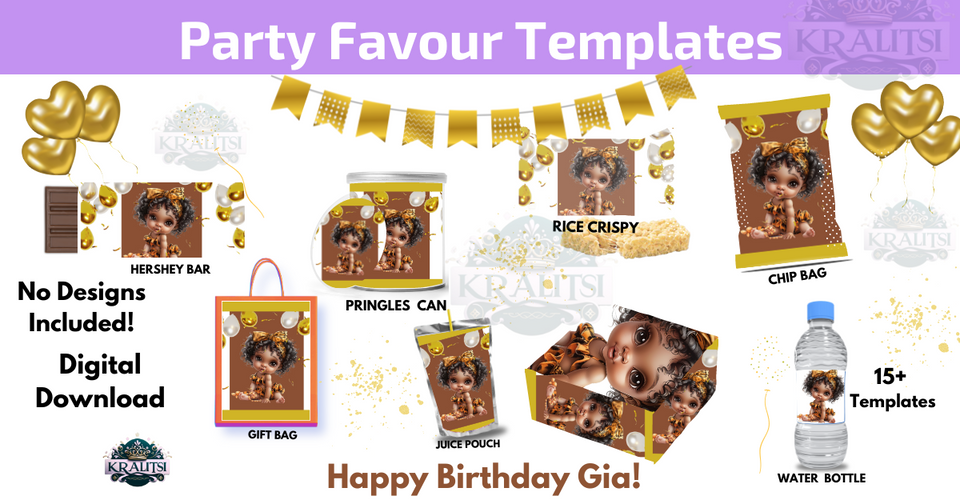 Canva Party Favours Templates Bundle