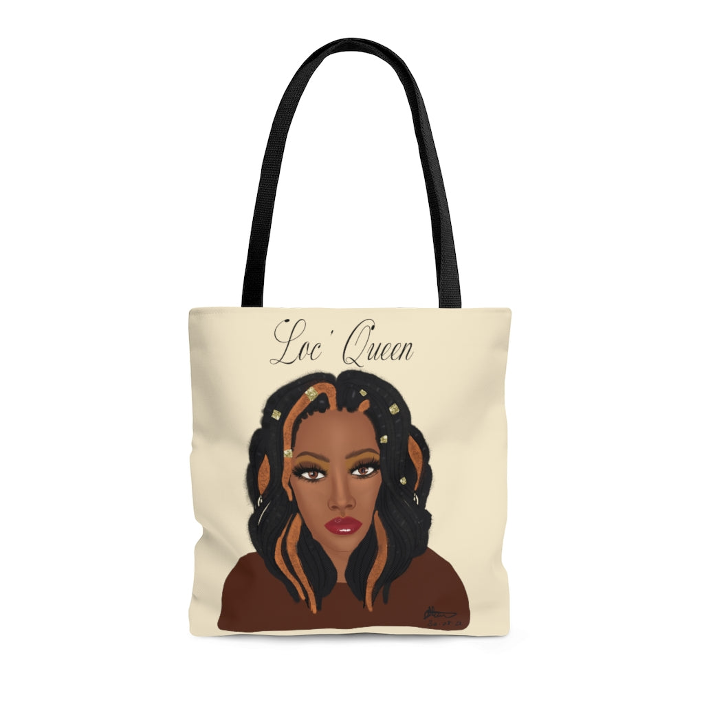 Loc’ Queen  Tote Bag- Computer Bag- Book Carrier