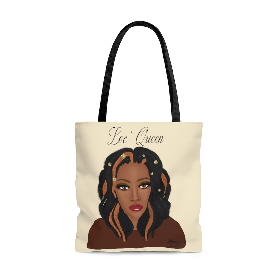 Loc’ Queen  Tote Bag- Computer Bag- Book Carrier