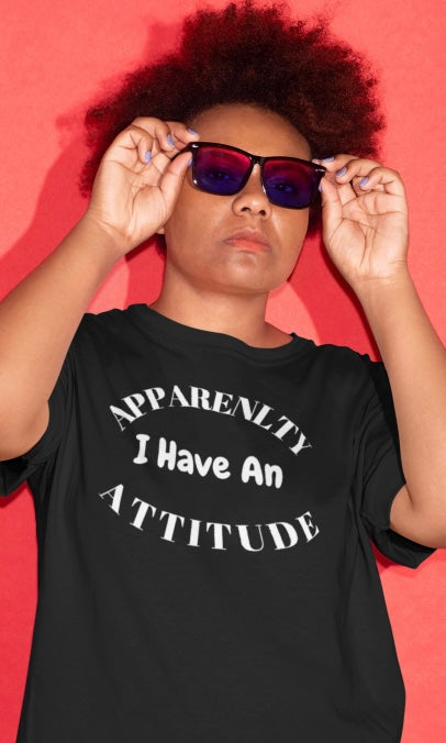 Apparently I Have an Attitude Unisex Jersey Short Sleeve Tee- Women T Shirts