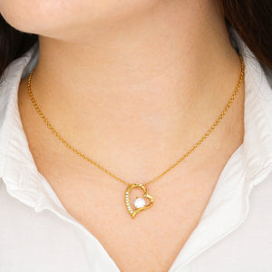 Mom Heart Necklace- To Mom Gift- Birthday Gifts- Mom Love Gifts
