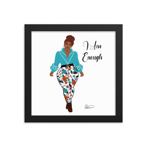 I Am Enough Framed Wall Art