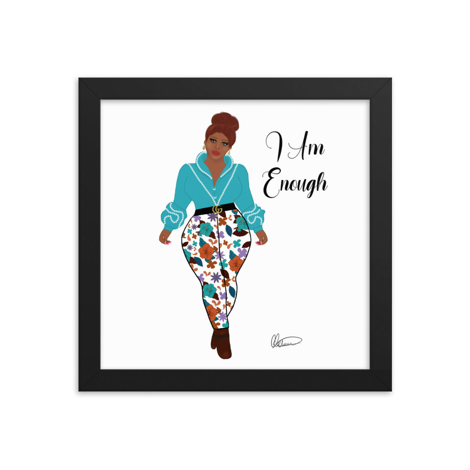 I Am Enough Framed Wall Art