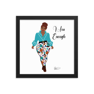 I Am Enough Framed Wall Art