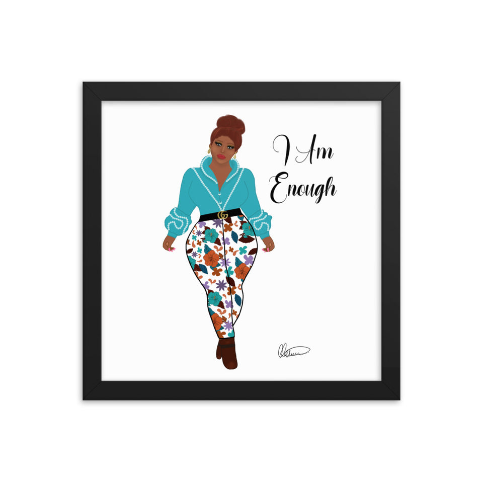 I Am Enough Framed Wall Art