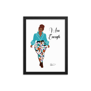 I Am Enough Framed Wall Art