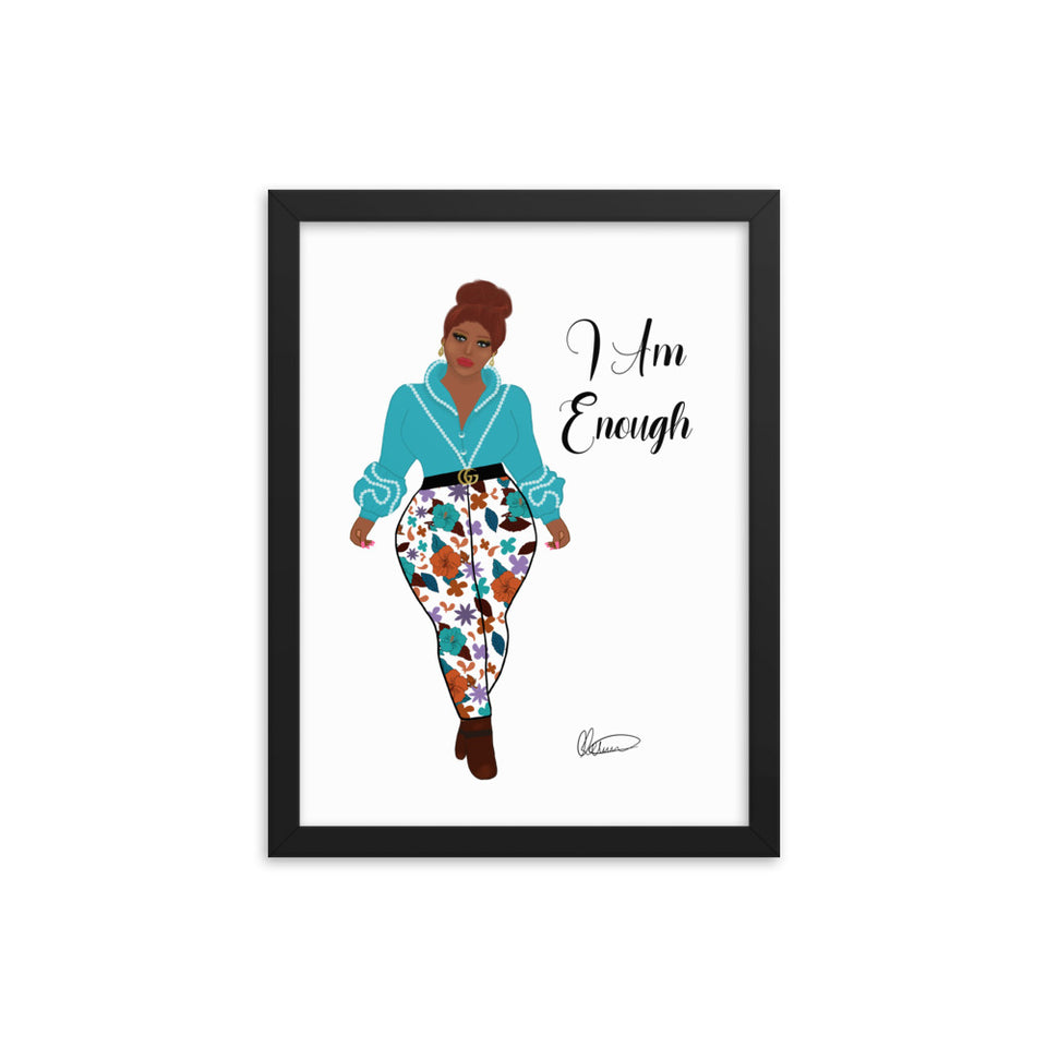 I Am Enough Framed Wall Art