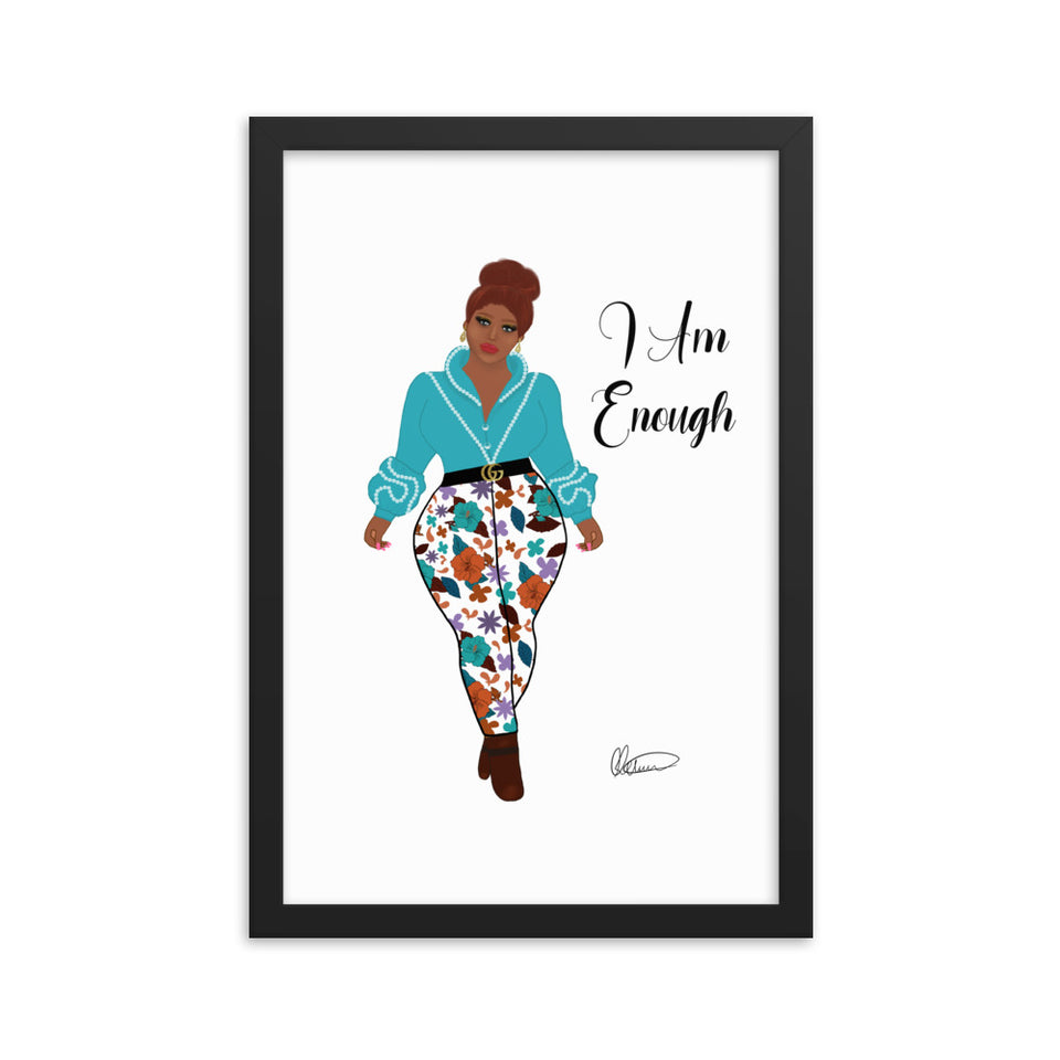 I Am Enough Framed Wall Art