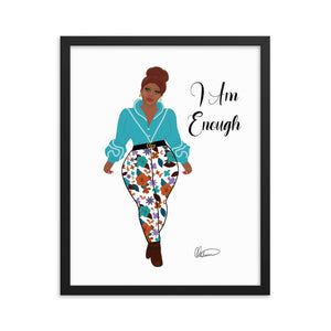 I Am Enough Framed Wall Art