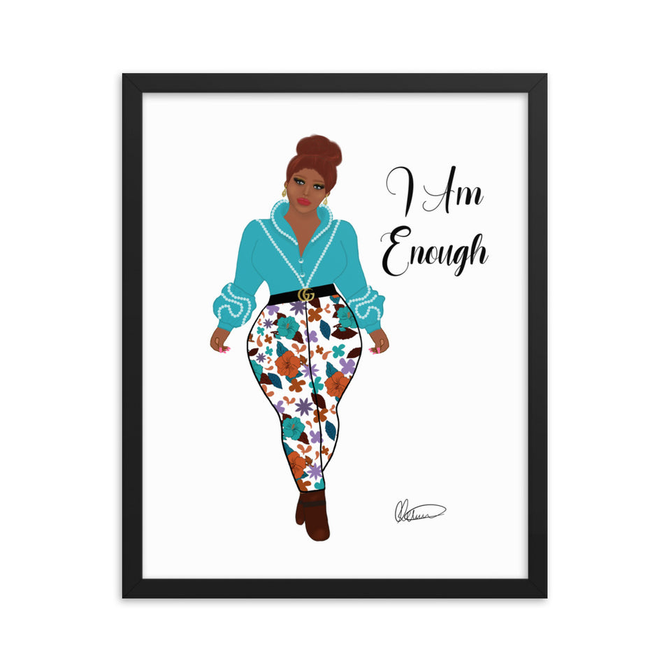 I Am Enough Framed Wall Art