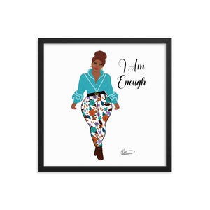 I Am Enough Framed Wall Art