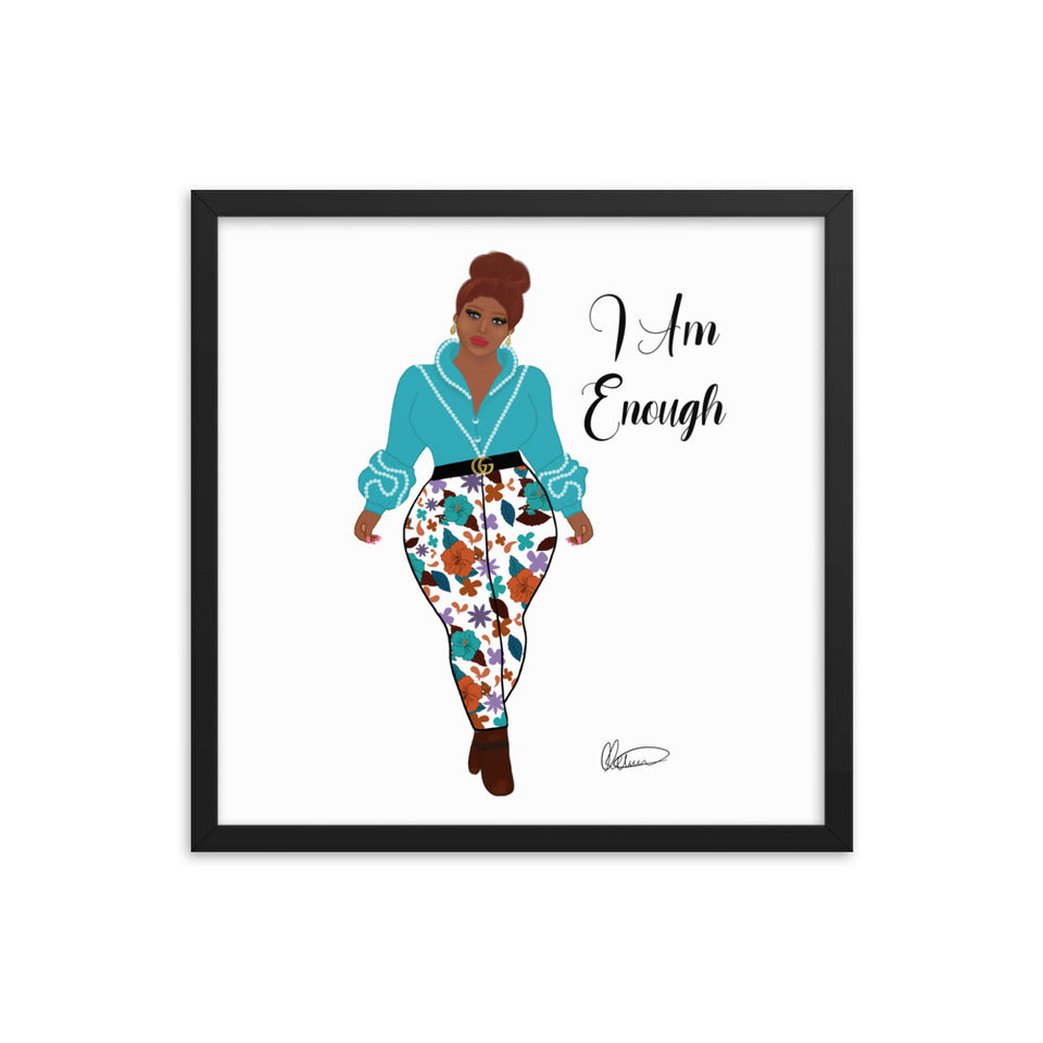 I Am Enough Framed Wall Art