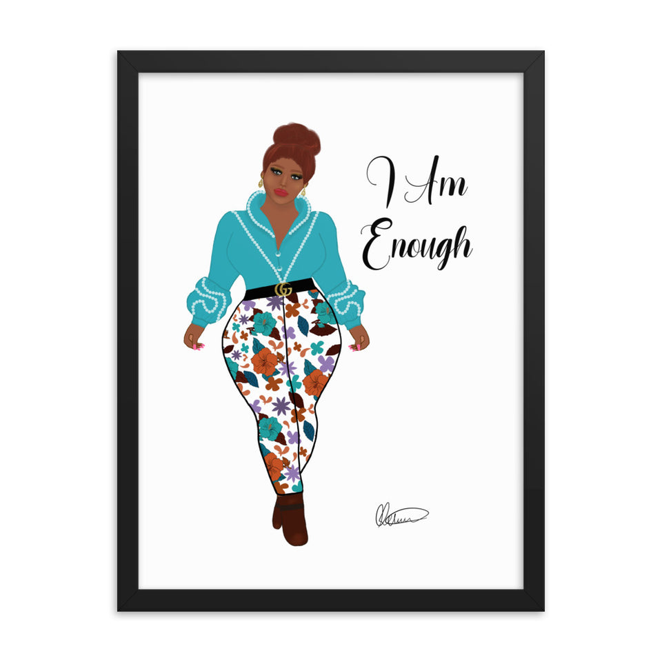 I Am Enough Framed Wall Art