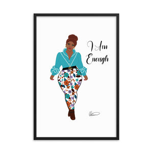 I Am Enough Framed Wall Art