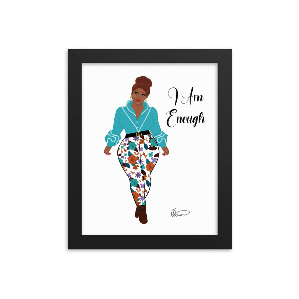 I Am Enough Framed Wall Art