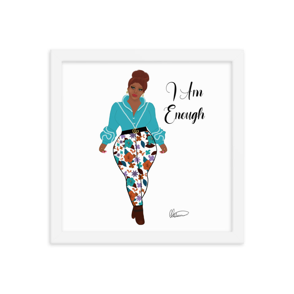 I Am Enough Framed Wall Art