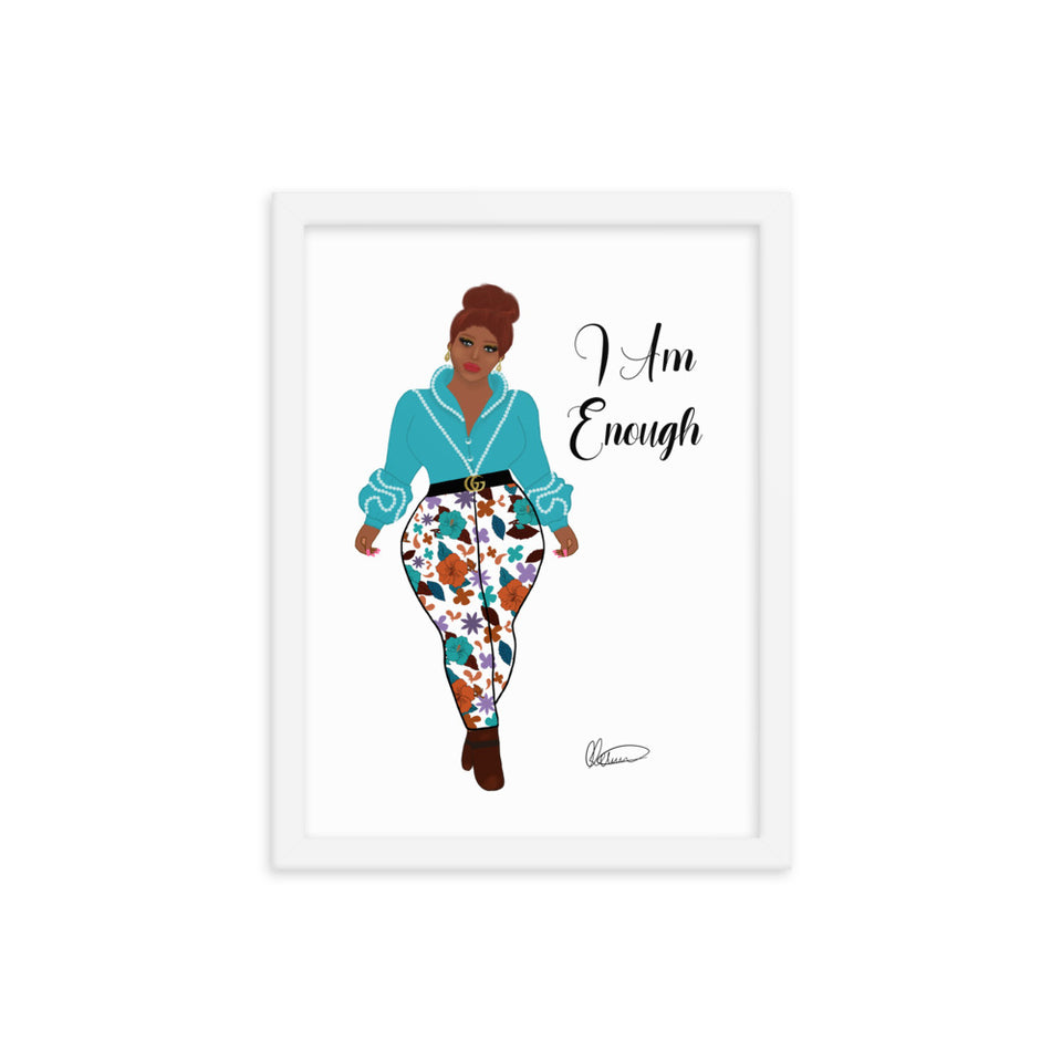 I Am Enough Framed Wall Art