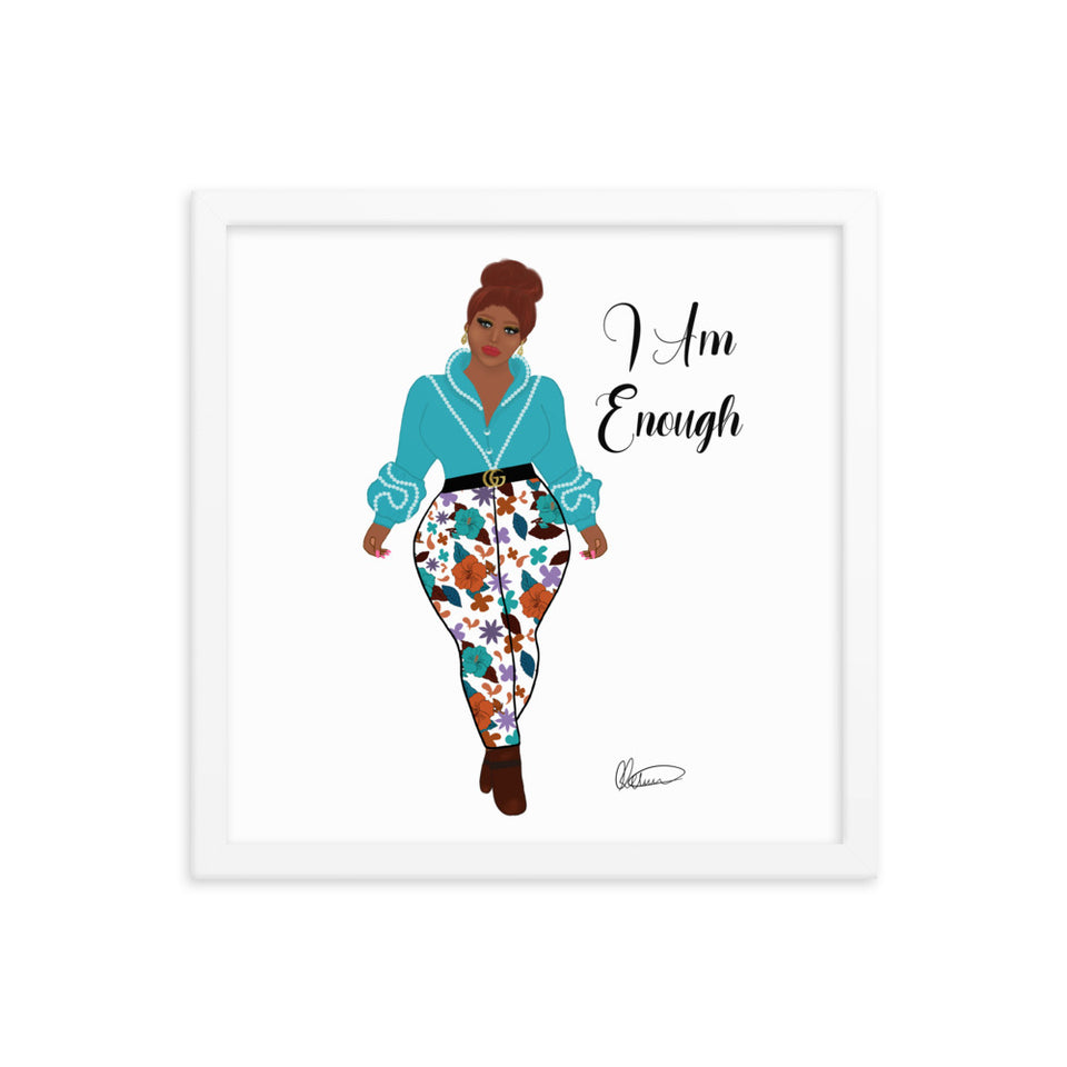 I Am Enough Framed Wall Art