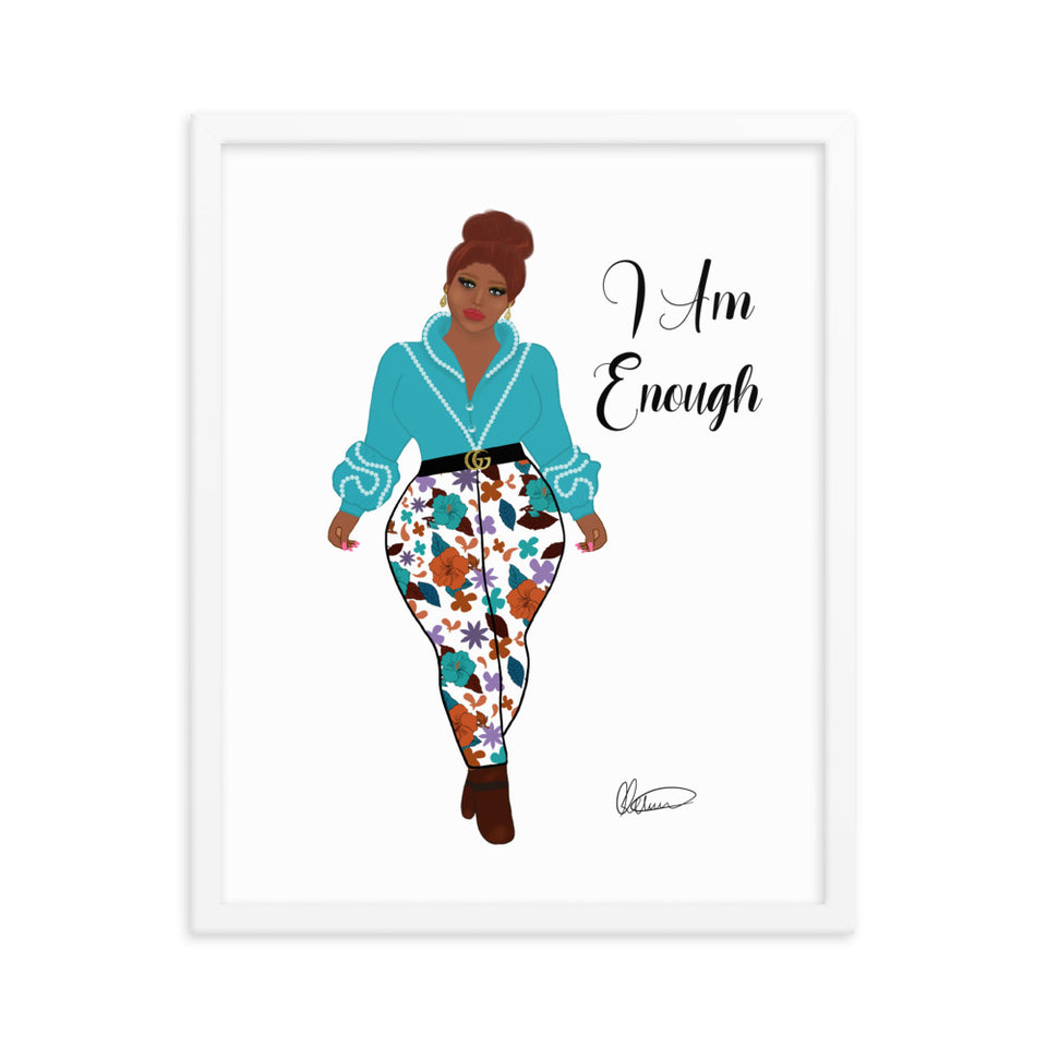 I Am Enough Framed Wall Art