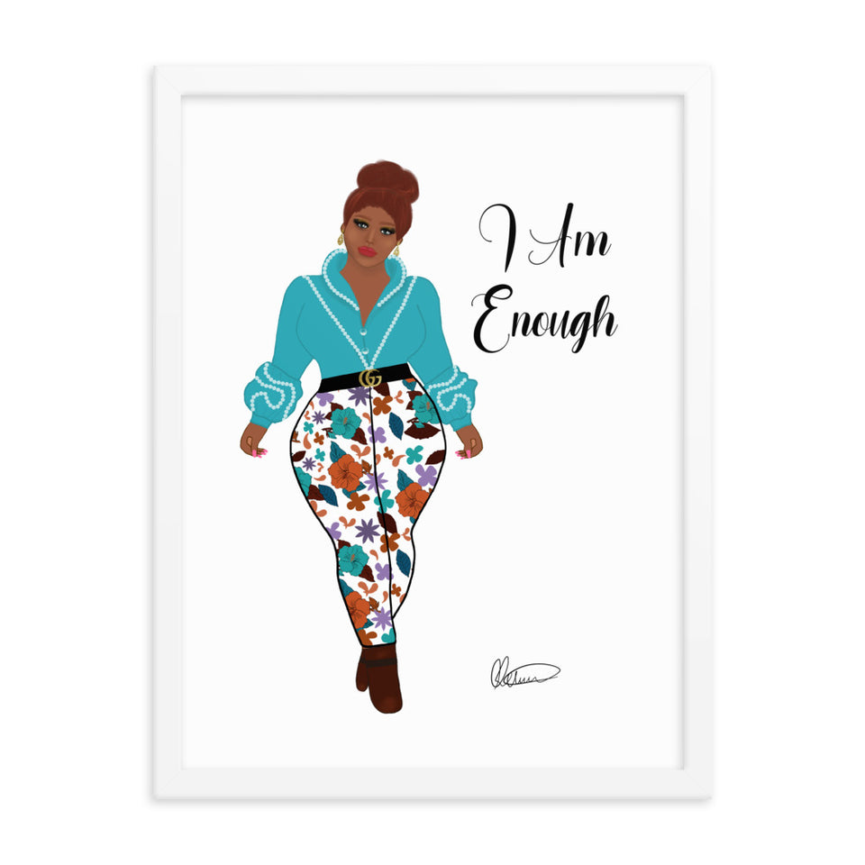 I Am Enough Framed Wall Art