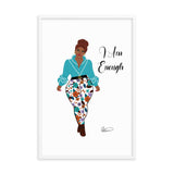 I Am Enough Framed Wall Art