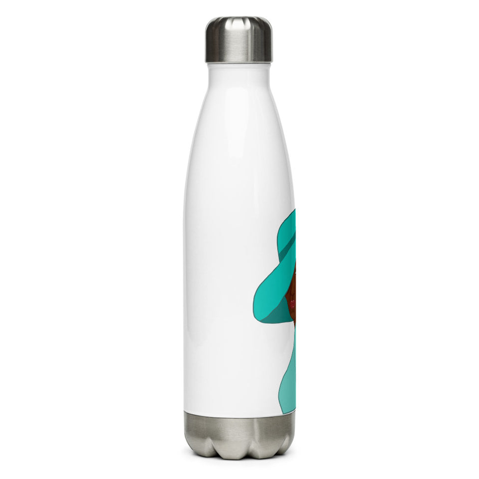 Personalised Aqua Blue 500ml Thermos Water Bottle Like Chillys